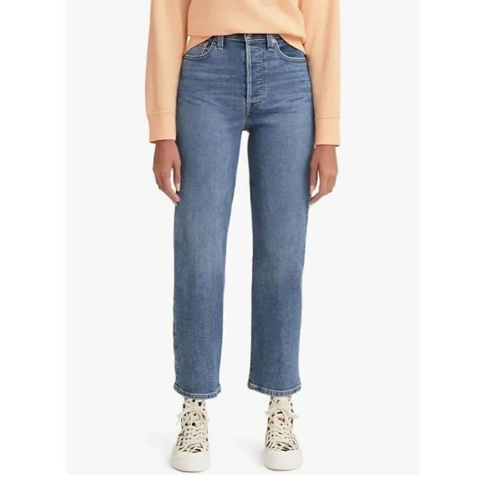 Levi's Ribcage Straight Ankle Jeans 25